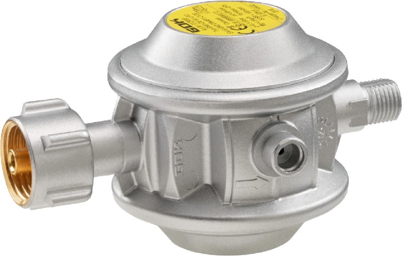 Caramatic BasicOne Niederdruckregler• GOK 0128500 • 30mbar • 1,2kg/h • KLF • G 1/4 LH-KN • Caravan