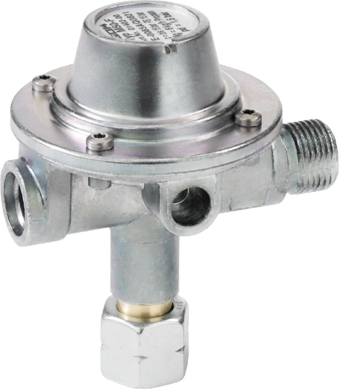 Mitteldruckregler f. Kleinstflaschen• GOK 0140200 • 1,5bar • 6kg/h • G 3/8 LH-ÜM • G 3/8 LH-KN