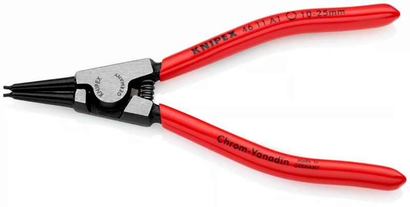 Sicherungsringzange • Ø 10 - 25 mm• Für Außenringe auf Wellen • Knipex • 46 11 A1