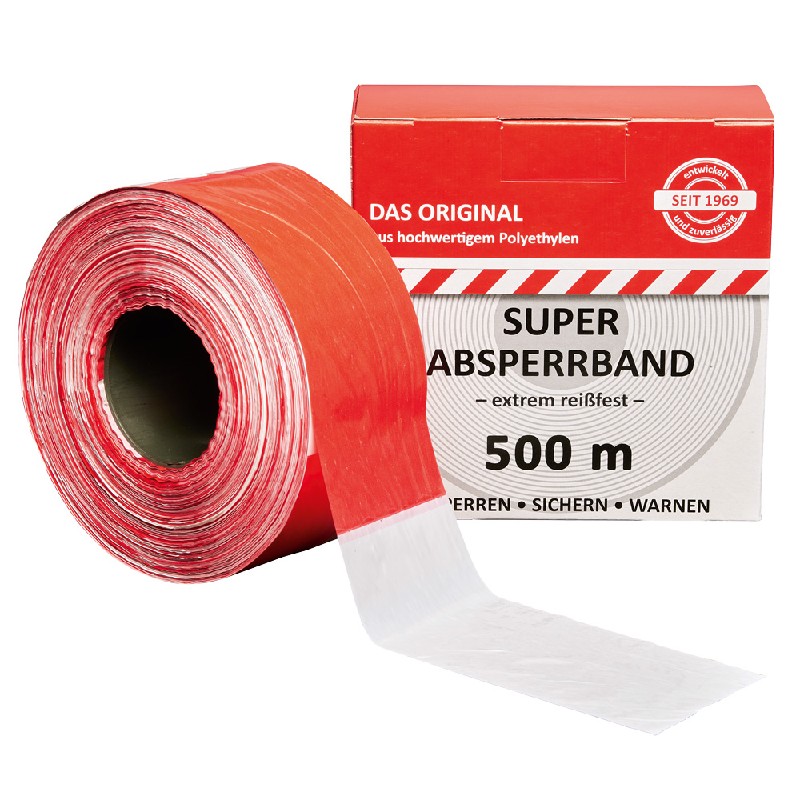 Basutellen - Absperrband • 500m Rolle• Das Original • F-8110-500