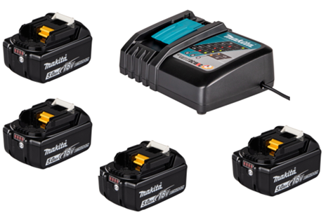 Makita Power-Kit4x BL1850B • 1x DC18RC