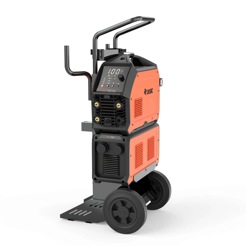 Jasic Cut 100 SC - Plasmaschneidgerät• 100A • AP-150 Kompressor • Fahrwagen • IPT-100 Brenner (6m) • Massekabel
