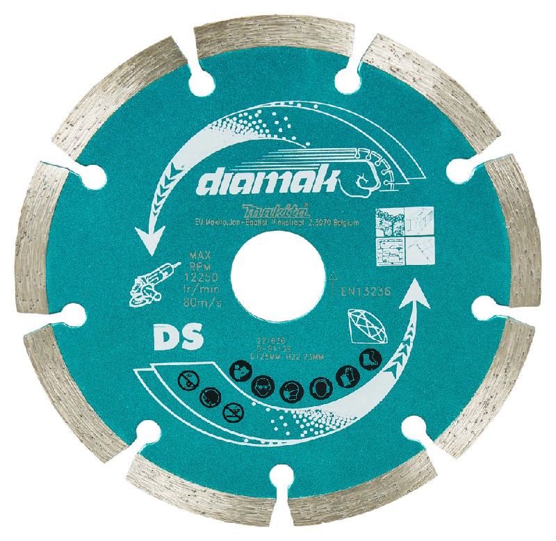 Diamanttrennscheibe DIAMAK 230mmMakita D-80117 - f. Stein & Beton