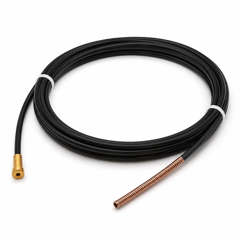Kohle- Teflon Seele - 3m• Ø 1,0 - 1,2mm • Drahtführungsspirale • Für Edelstahl- und Aluminiumdrähte