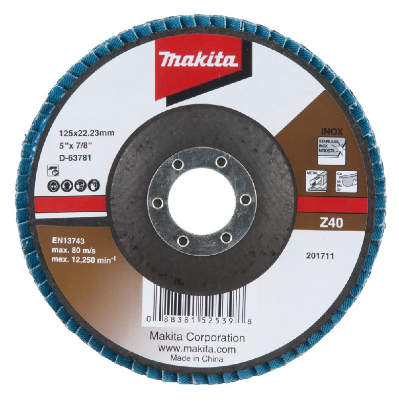 Makita Fächerscheibe - D-63797Ø 125 mm • K60 • abgewinkelt