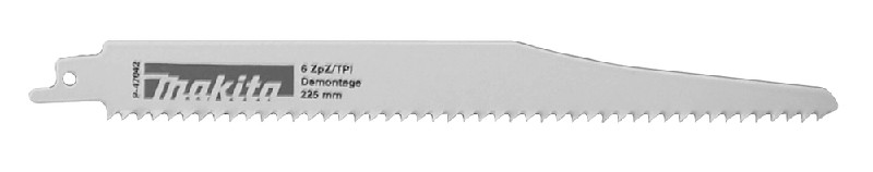 Reciprosägeblatt BIM 225/6Z • 5 Stück• Holz/Metall • Demontage • 4,2mm/ 6 tpi • Makita - P-47042