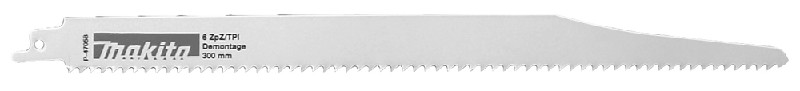 Reciprosägeblatt BIM 300/6Z • 5 Stück• Holz/Metall • Demontage • 4,2mm/ 6 tpi • Makita - P-47058
