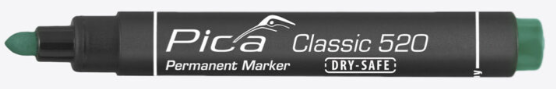Pica Classic 520 Permanent Marker• grün • 1-4mm • Rundspitze