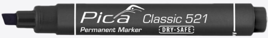 Pica Classic 521 Permanent Marker• schwarz • 2-6mm • Keilspitze