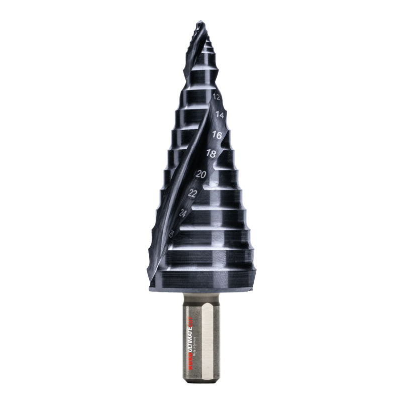 Ulitmatecut Stufenbohrer HSS • Gr. 2• 8,0 - 30,0mm • RUnaTEC Flowstep® Spitze • Ruko • 101652P