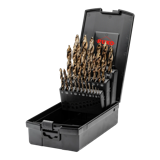 Ultimatecut Spiralbohrer-Satz HSS-Co5• Din 338 • FLOWSTEP® Spitze • 25-tlg. • Ø 1,0 - 13,0 mm • Ruko • 259215ERO