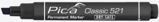 Pica Classic 521 Permanent Marker• schwarz • 2-6mm • Keilspitze