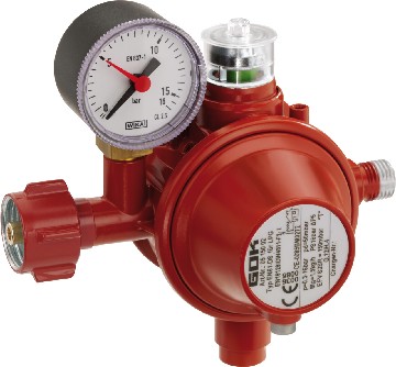Niederdruckregler Typ EN61-DS• GOK 0515000 • 50mbar • 1,5kg/h • KLF • G 1/4 LH-KN