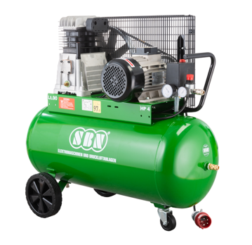 SBN Kolbenkompressor 500/10/2/90 D400V - fahrbar - 3KW