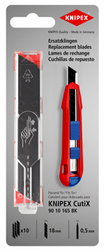 Knipex CutiX Abbrechklingen - 18 mm10St. im Spender • 90 10 165 E02