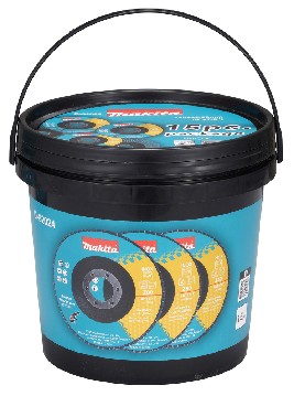 Makita Fächerscheiben-Set - D-82024Ø 125 mm • 4x K40 4x K60 7x K80 • 15tlg. • abgewinkelt • Inox