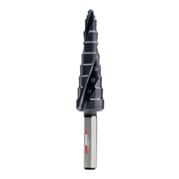 Ulitmatecut Stufenbohrer HSS-Co 5• Gr. 0/9 • 5,0 - 12,0mm • RUnaTEC Flowstep® Spitze • Ruko • 101650-9EP