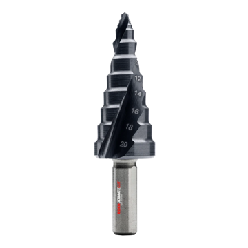 Ulitmatecut Stufenbohrer HSS • Gr. 1• 6,0 - 20,0mm • RUnaTEC Flowstep® Spitze • Ruko • 101651P